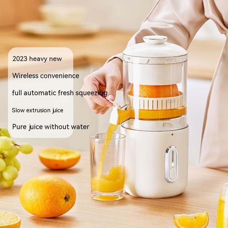 image-Multifunctional Wireless Electric Juicer Steel Orange Lemon Blender USB Portable Mini Fruit Squeezer Pressure Juicer Kitchen