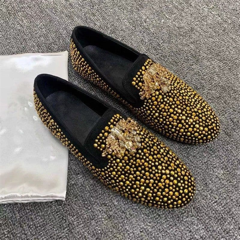 image-Men's Fashion Casual Carbon Diamond Flat Shoes