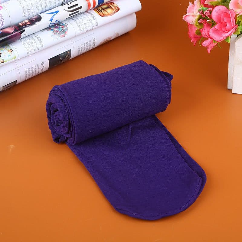 image-Popular Velvet Pantyhose Candy Color Base