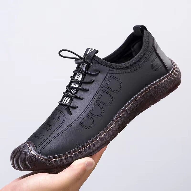 image-Men's Leather Business Casual Shoes