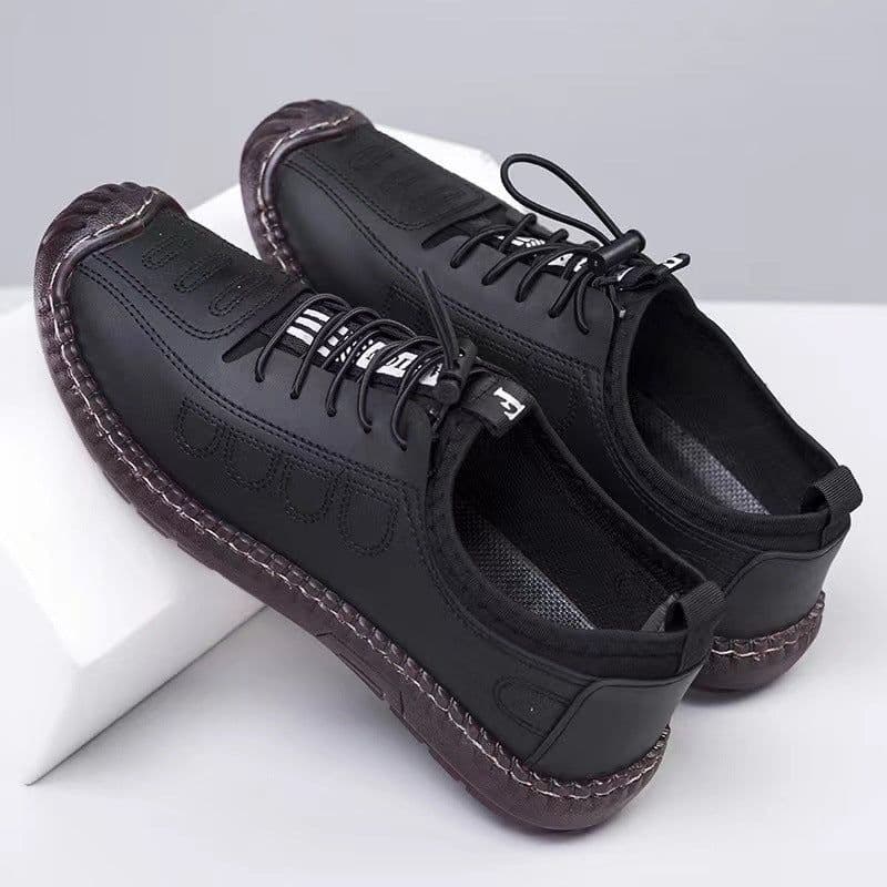 image-Men's Leather Business Casual Shoes