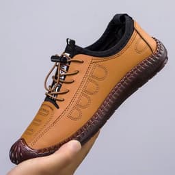 image-Men's Leather Business Casual Shoes