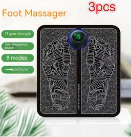 image-EMS Foot Massager Pad Portable Electric Muscle Stimulation Massage Mat Improve Blood Circulation Relief Pain Relax Feet