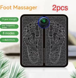 image-EMS Foot Massager Pad Portable Electric Muscle Stimulation Massage Mat Improve Blood Circulation Relief Pain Relax Feet