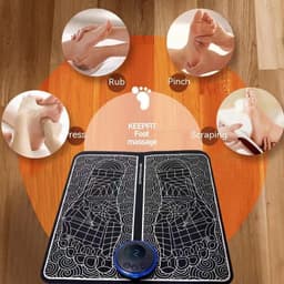 image-EMS Foot Massager Pad Portable Electric Muscle Stimulation Massage Mat Improve Blood Circulation Relief Pain Relax Feet