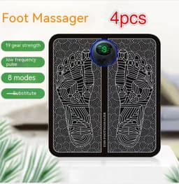 image-EMS Foot Massager Pad Portable Electric Muscle Stimulation Massage Mat Improve Blood Circulation Relief Pain Relax Feet