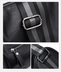 image-One-shoulder Crossbody Leather Large Capacity Bag
