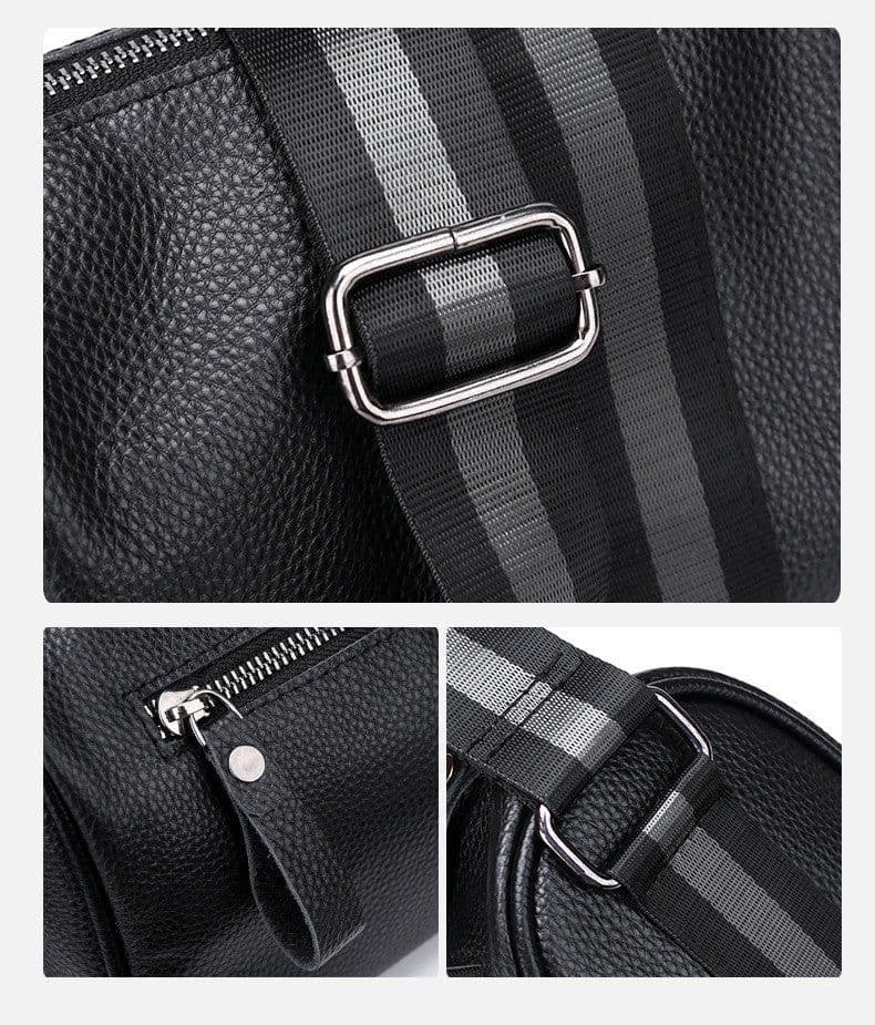 image-One-shoulder Crossbody Leather Large Capacity Bag