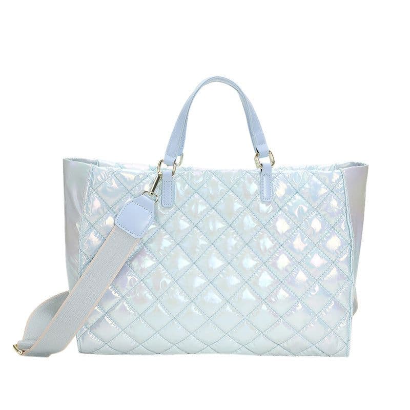 image-Women's Colorful Large Capacity Diamond Embroidery Thread Handbag