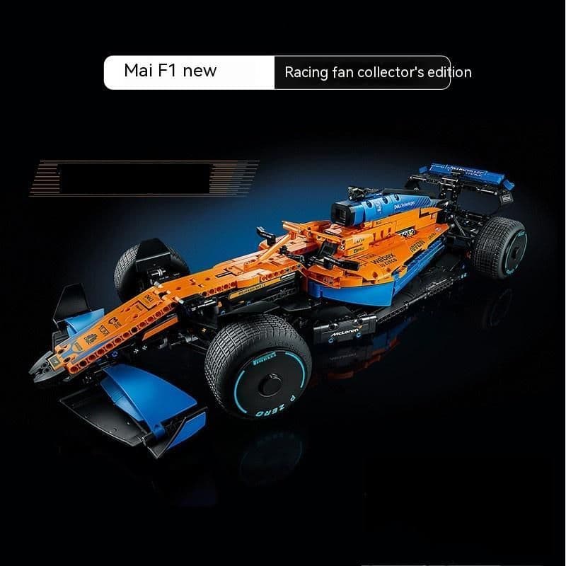 image-Mailun F1 Racing P9926 Technology Machinery Group Series Boys Puzzle Small Particles Assembled Building Block Toys
