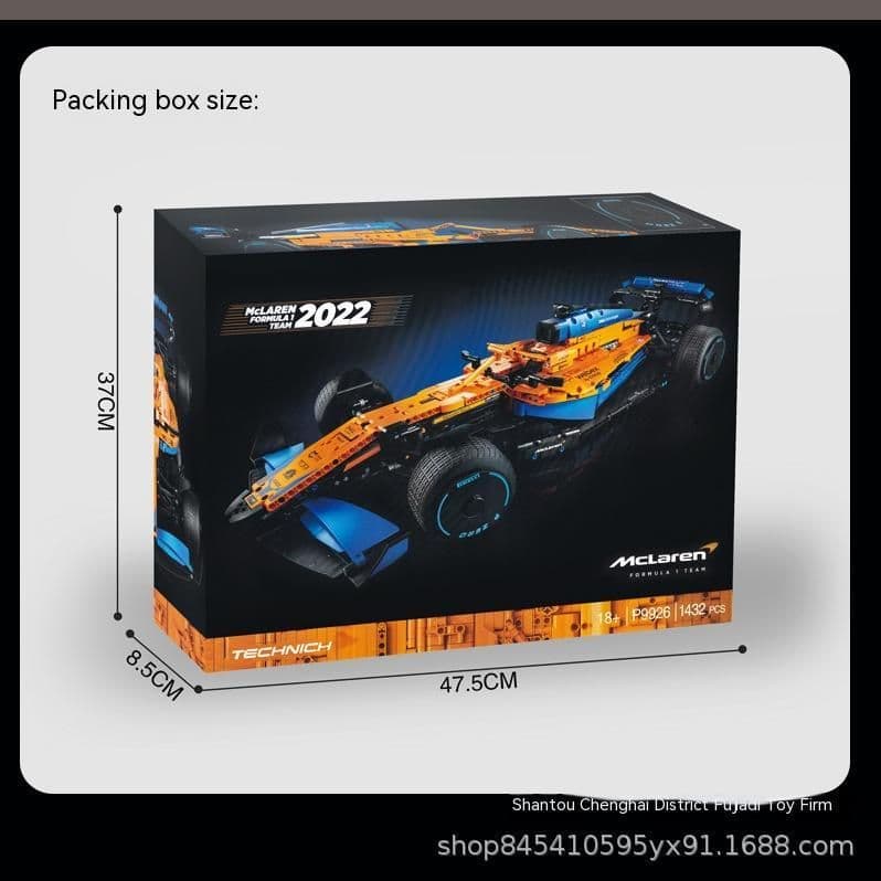 image-Mailun F1 Racing P9926 Technology Machinery Group Series Boys Puzzle Small Particles Assembled Building Block Toys