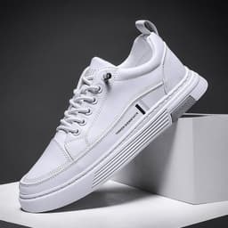 image-Men's Fashion Casual Microfiber Soft Bottom Skateboard Shoes