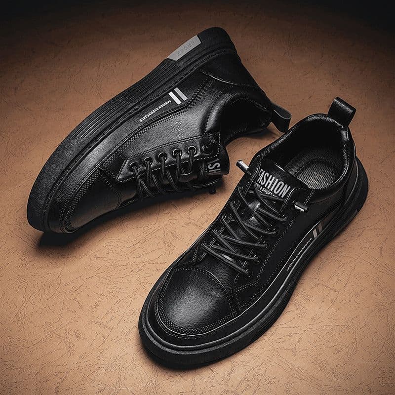image-Men's Fashion Casual Microfiber Soft Bottom Skateboard Shoes