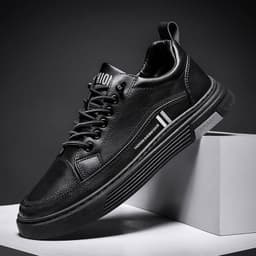image-Men's Fashion Casual Microfiber Soft Bottom Skateboard Shoes