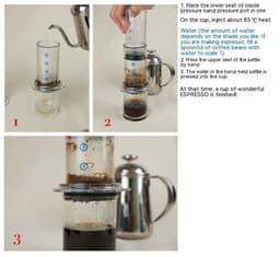 image-Portable Manual French Press Coffee Machine With 350 Pieces Of Coffee Filter Paper