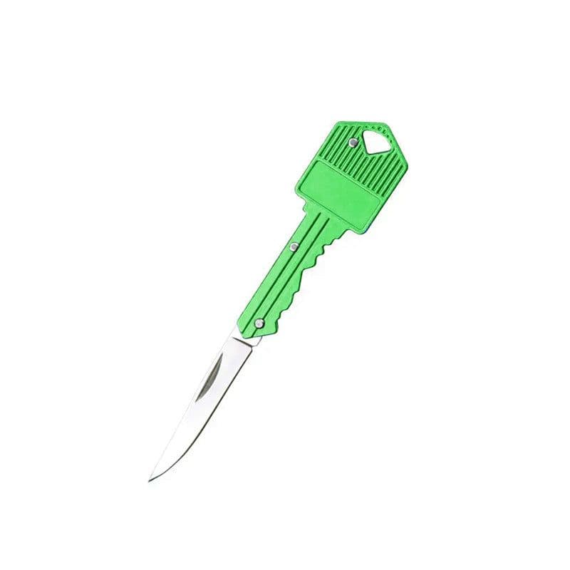 image-Gang Head Worker Aluminum Key Knife Folding Knife Mini Foldable Portable Knife Outdoor Multi-functional Fruit Knife Stainless Steel Knife