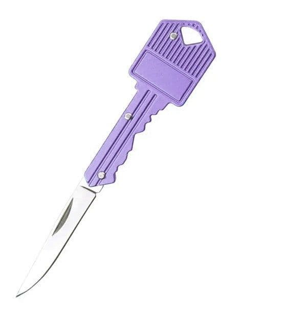 image-Gang Head Worker Aluminum Key Knife Folding Knife Mini Foldable Portable Knife Outdoor Multi-functional Fruit Knife Stainless Steel Knife