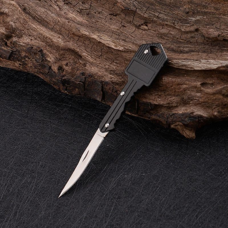 image-Gang Head Worker Aluminum Key Knife Folding Knife Mini Foldable Portable Knife Outdoor Multi-functional Fruit Knife Stainless Steel Knife