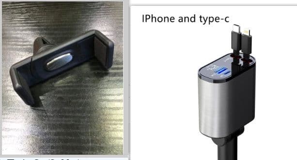 image-Metal Car Charger 100W Super Fast Charging Car Cigarette Lighter USB And TYPE-C Adapter