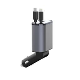image-Metal Car Charger 100W Super Fast Charging Car Cigarette Lighter USB And TYPE-C Adapter