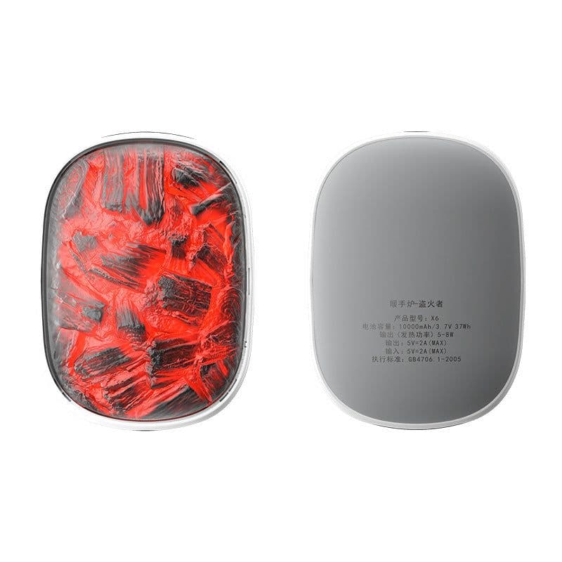 image-Dynamic Flame Portable Rechargeable Hand Warmer Dual-use