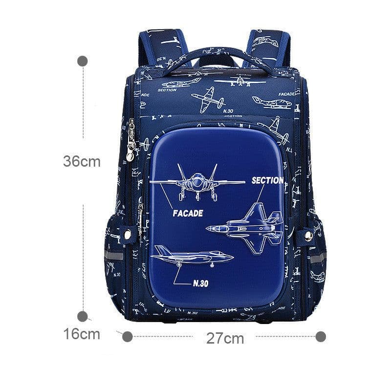 image-Men's And Women's Fashion Integrated Open Large Capacity Schoolbag