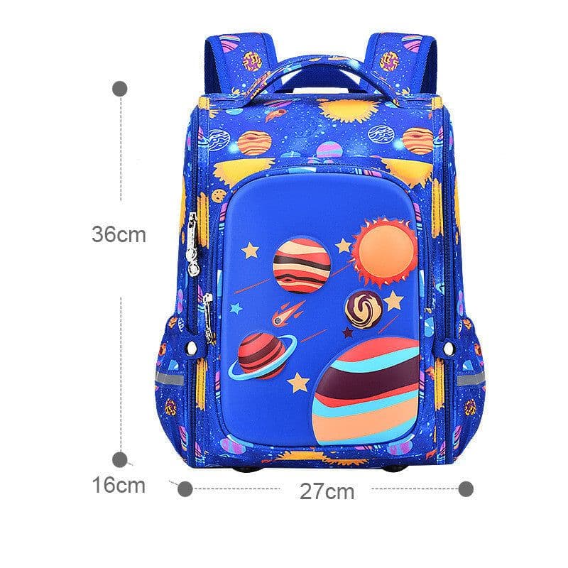 image-Men's And Women's Fashion Integrated Open Large Capacity Schoolbag