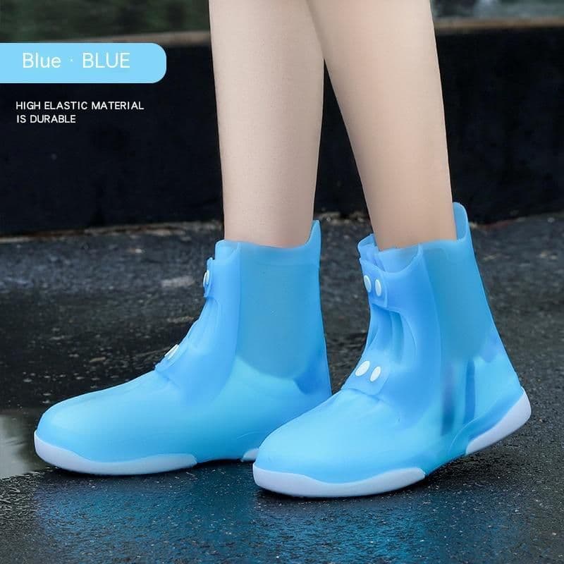 image-Color Matching Double-layer Sole Non-slip Wear-resistant Waterproof And Rainproof Shoe Cover
