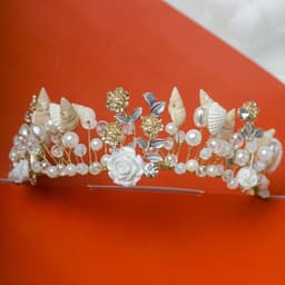 image-Headdress Flower Hair Band Baroque Hair Accessories Photo Studio Wedding Accessories