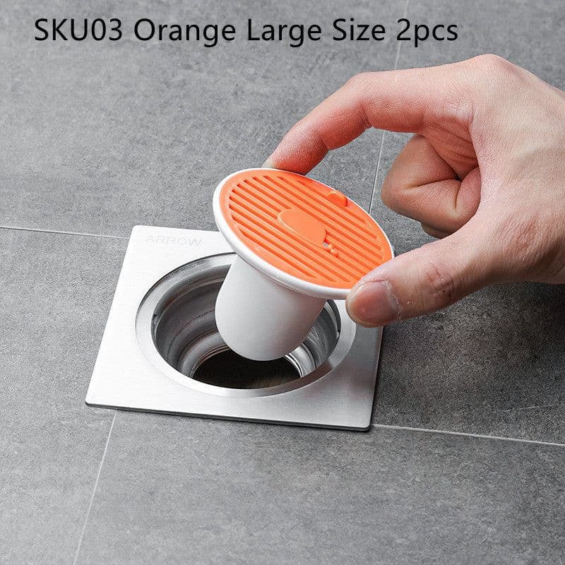 image-Whale Magnetic Suction Floor Drain Cover Floor Drain Odor Preventer Sewer