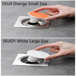 image-Whale Magnetic Suction Floor Drain Cover Floor Drain Odor Preventer Sewer