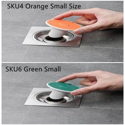 image-Whale Magnetic Suction Floor Drain Cover Floor Drain Odor Preventer Sewer