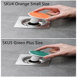 image-Whale Magnetic Suction Floor Drain Cover Floor Drain Odor Preventer Sewer