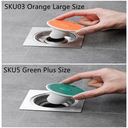 image-Whale Magnetic Suction Floor Drain Cover Floor Drain Odor Preventer Sewer
