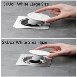 image-Whale Magnetic Suction Floor Drain Cover Floor Drain Odor Preventer Sewer
