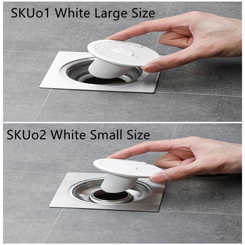 image-Whale Magnetic Suction Floor Drain Cover Floor Drain Odor Preventer Sewer
