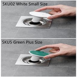 image-Whale Magnetic Suction Floor Drain Cover Floor Drain Odor Preventer Sewer