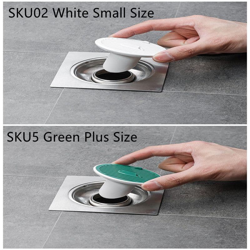 image-Whale Magnetic Suction Floor Drain Cover Floor Drain Odor Preventer Sewer
