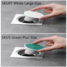 image-Whale Magnetic Suction Floor Drain Cover Floor Drain Odor Preventer Sewer