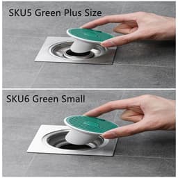 image-Whale Magnetic Suction Floor Drain Cover Floor Drain Odor Preventer Sewer