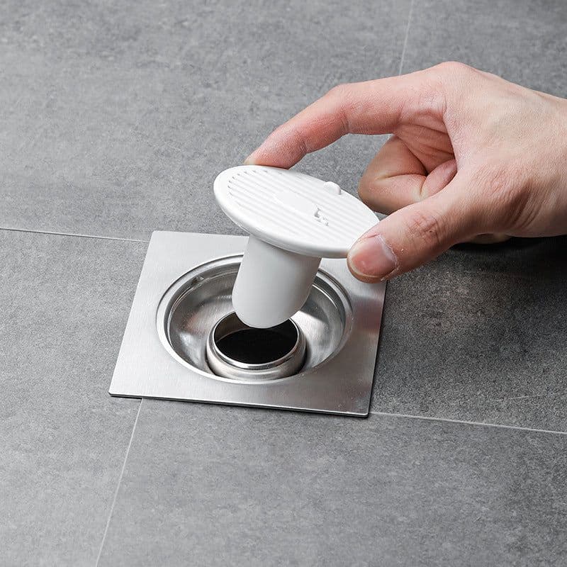 image-Whale Magnetic Suction Floor Drain Cover Floor Drain Odor Preventer Sewer