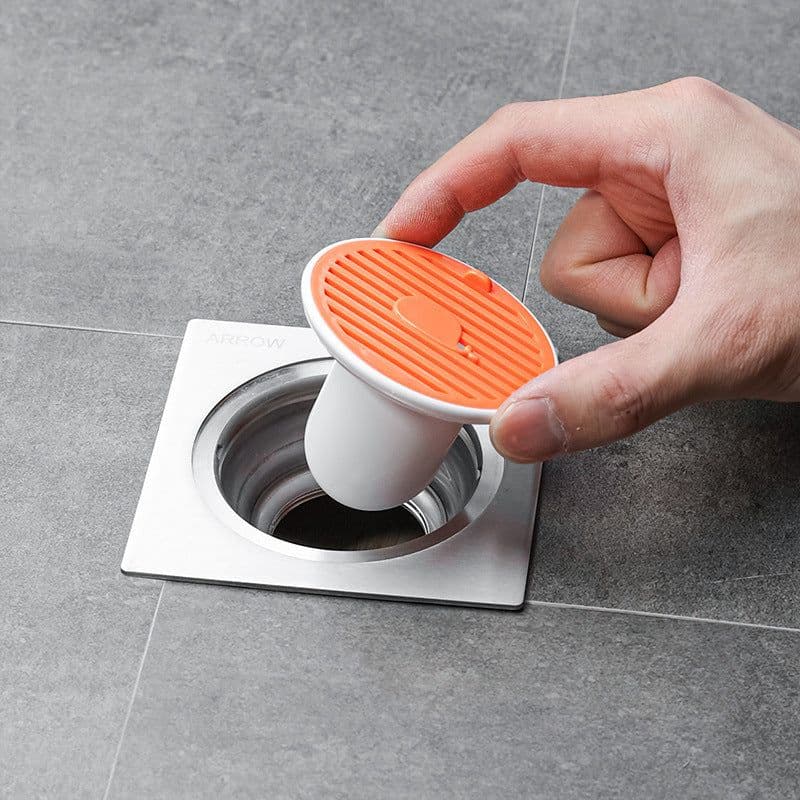image-Whale Magnetic Suction Floor Drain Cover Floor Drain Odor Preventer Sewer