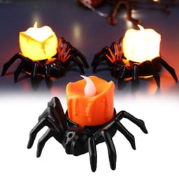 image-Halloween Festival Atmosphere Creative Halloween Spider Candlestick Ornaments