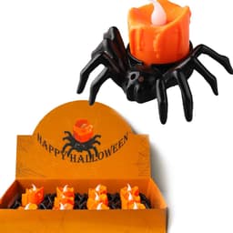image-Halloween Festival Atmosphere Creative Halloween Spider Candlestick Ornaments