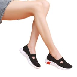 image-Women's Fashion Casual Fly-kit Mesh Breathable Non-slip Soft Sole Shoes
