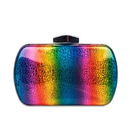 image-Summer Versatile Rainbow Color Dinner Bag Laser Pu Clutch Gradient Color Women's Bag