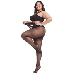 image-Women's Fashion Simple And Breathable Stretch Thin Super Plus Size Stockings