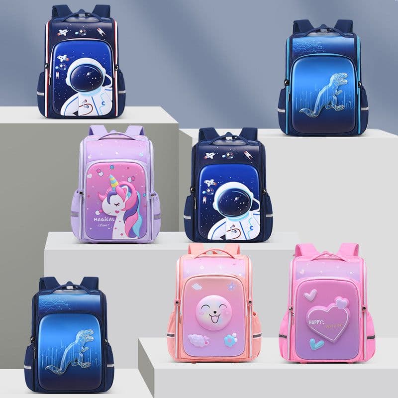 image-Large Capacity Wear-resistant Burden Alleviation Backpack For Boys And Girls