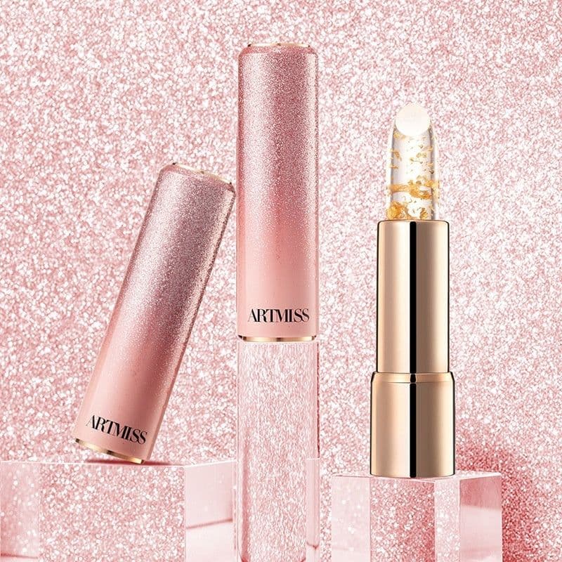 image-Color-changing Lipstick Pink Ripple Gilding Limit Lip Balm Nourishing And Hydrating