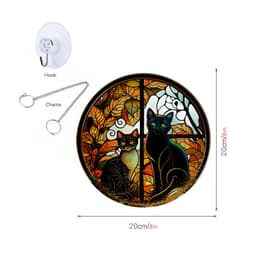 image-Halloween Pumpkin Bat Ghost Acrylic Hang Decorations